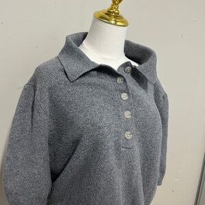 Heather Gray Knit Cardigan
